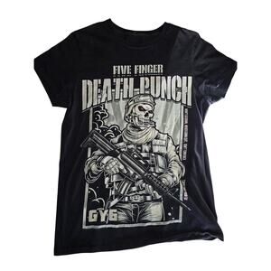 Bay Island Sportswear Five Finger Death Punch Got Your 6 Band Tee Size S